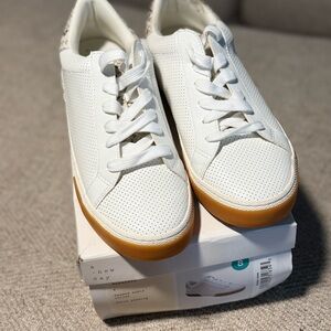 A New Day Women's White and Tan Sneakers